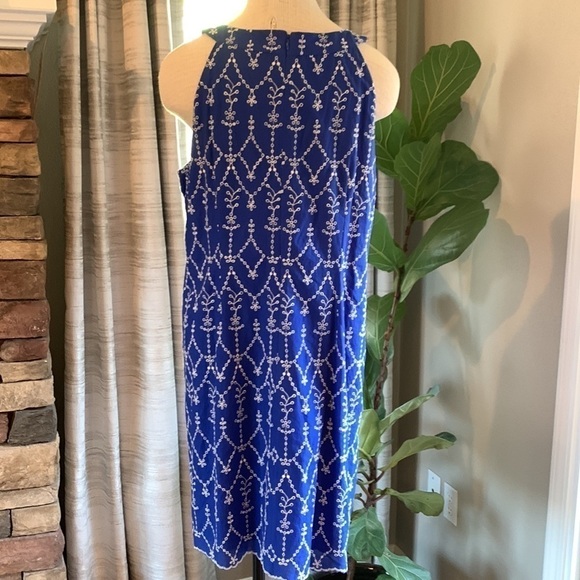 JESSICA Howard size 16 royal blue and white dress - Picture 2 of 4